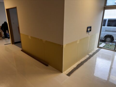 腰壁 貼ってみた🥹